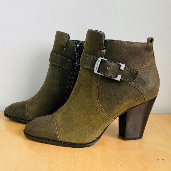 Donald J Pliner Green Suede Ankle Boots, 11. - Picture 5 of 7